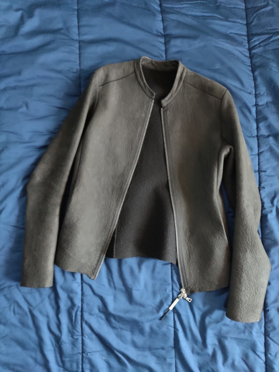 Wool Lined Leather Jacket - 1