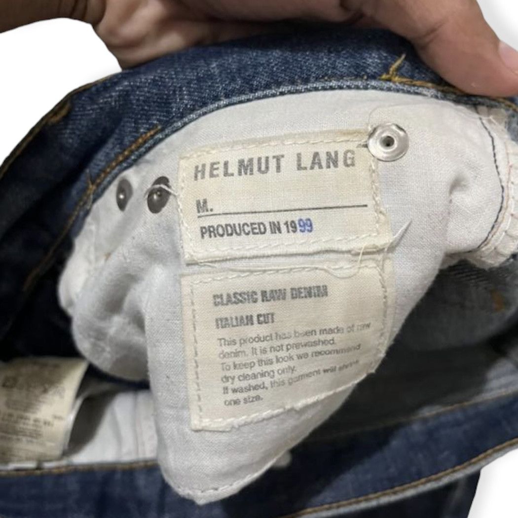 OG Vintage 1999 Helmut Lang Classic Raw Denim Italian Cut - 8