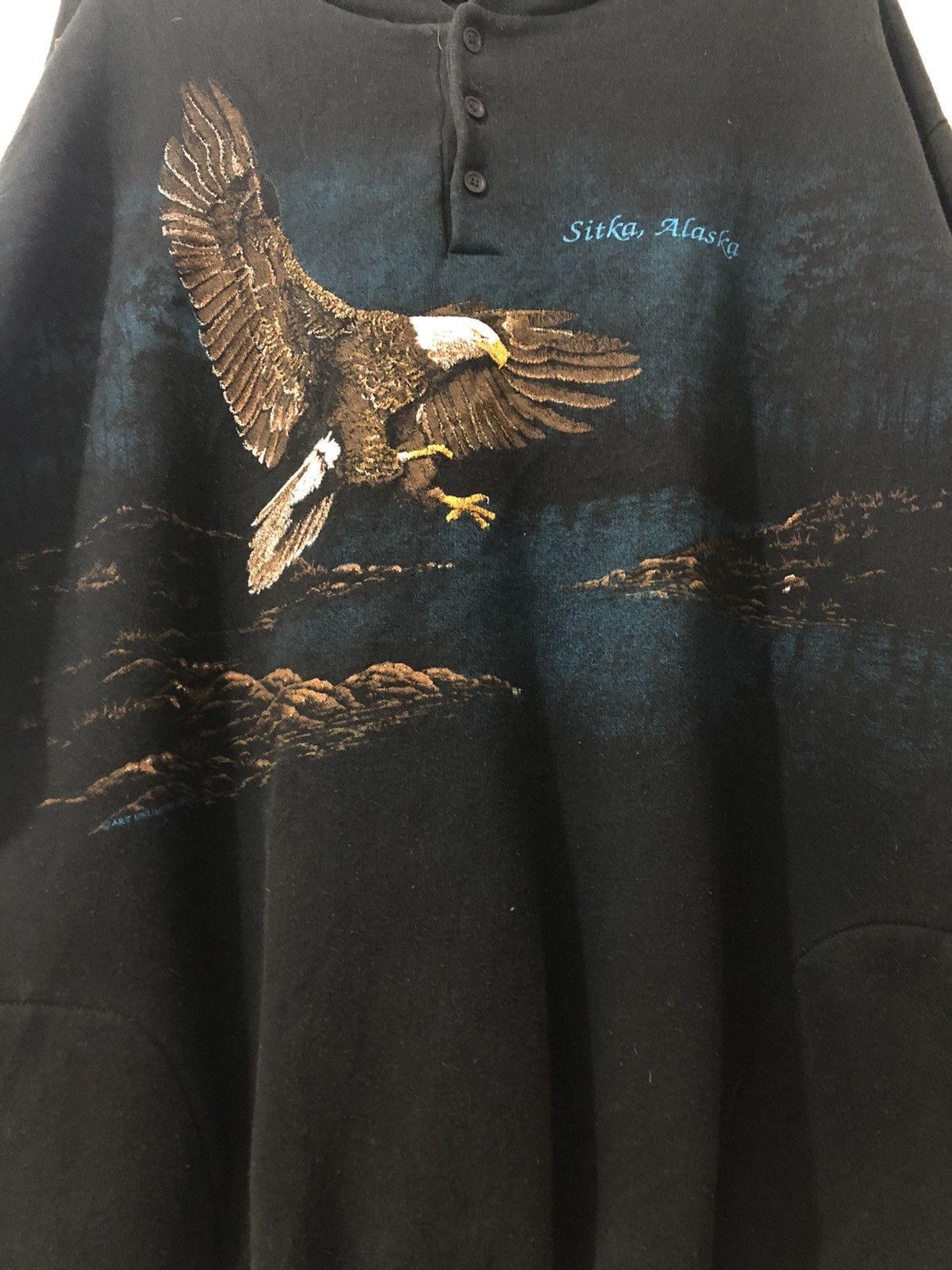 Vintage - Rare Design Eagle ART Unlimited 1998 Sweatshirt - 5