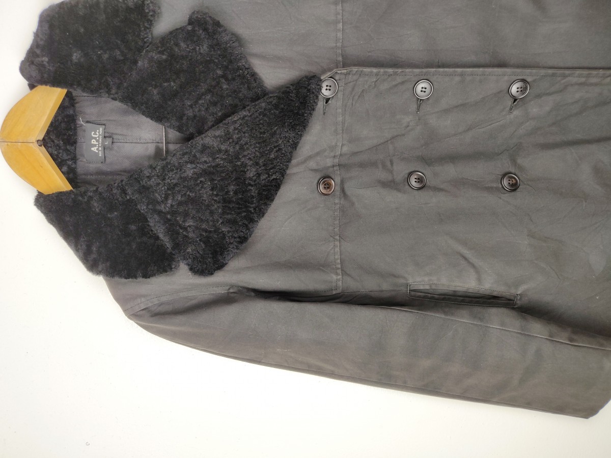 APC Wax Double Breast Jacket Long Coat - 4