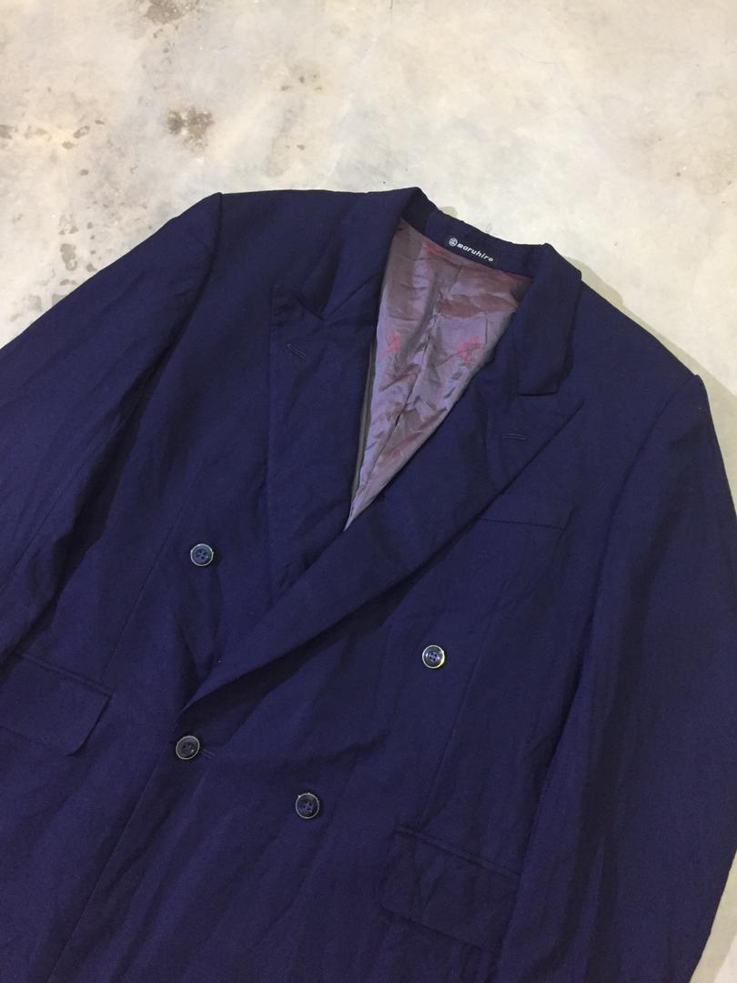 Alfred Dunhill - Dunhill Double Breasted Blazer Suit Monogram Lining