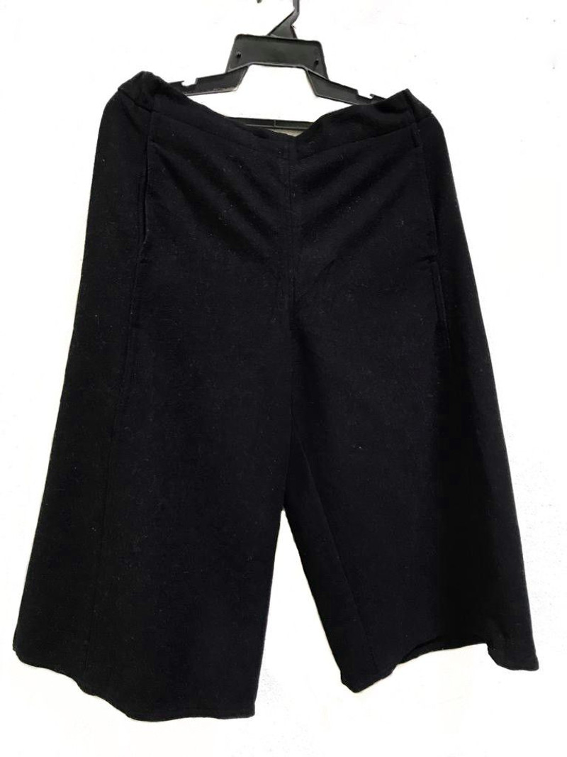 Lemaire and Uniqlo Wool Wide Leg Cropped Pants - 1