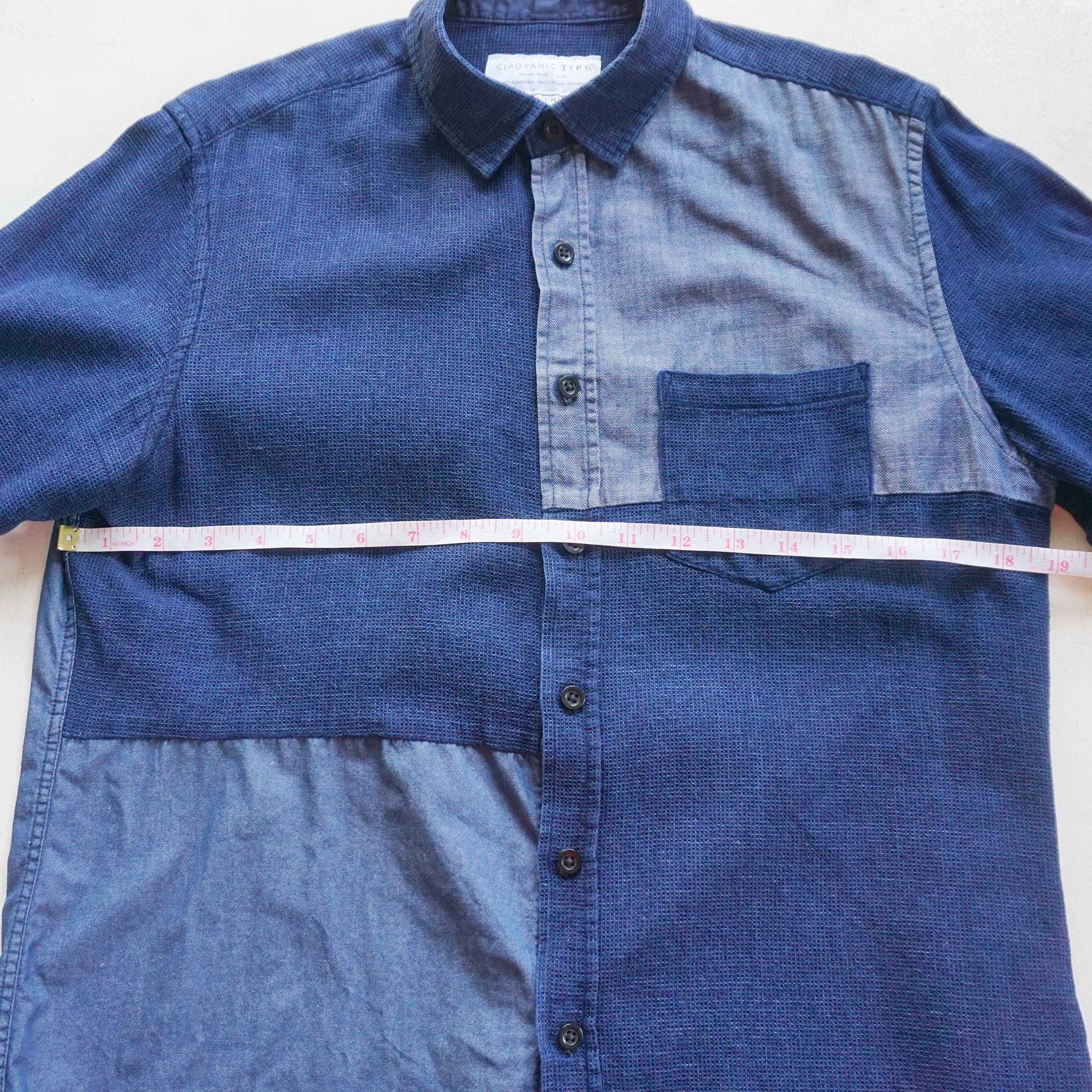 Japanese Brand - CIAOPANIC TYPY Patchwork Denim Long Sleeve Shirt - 10