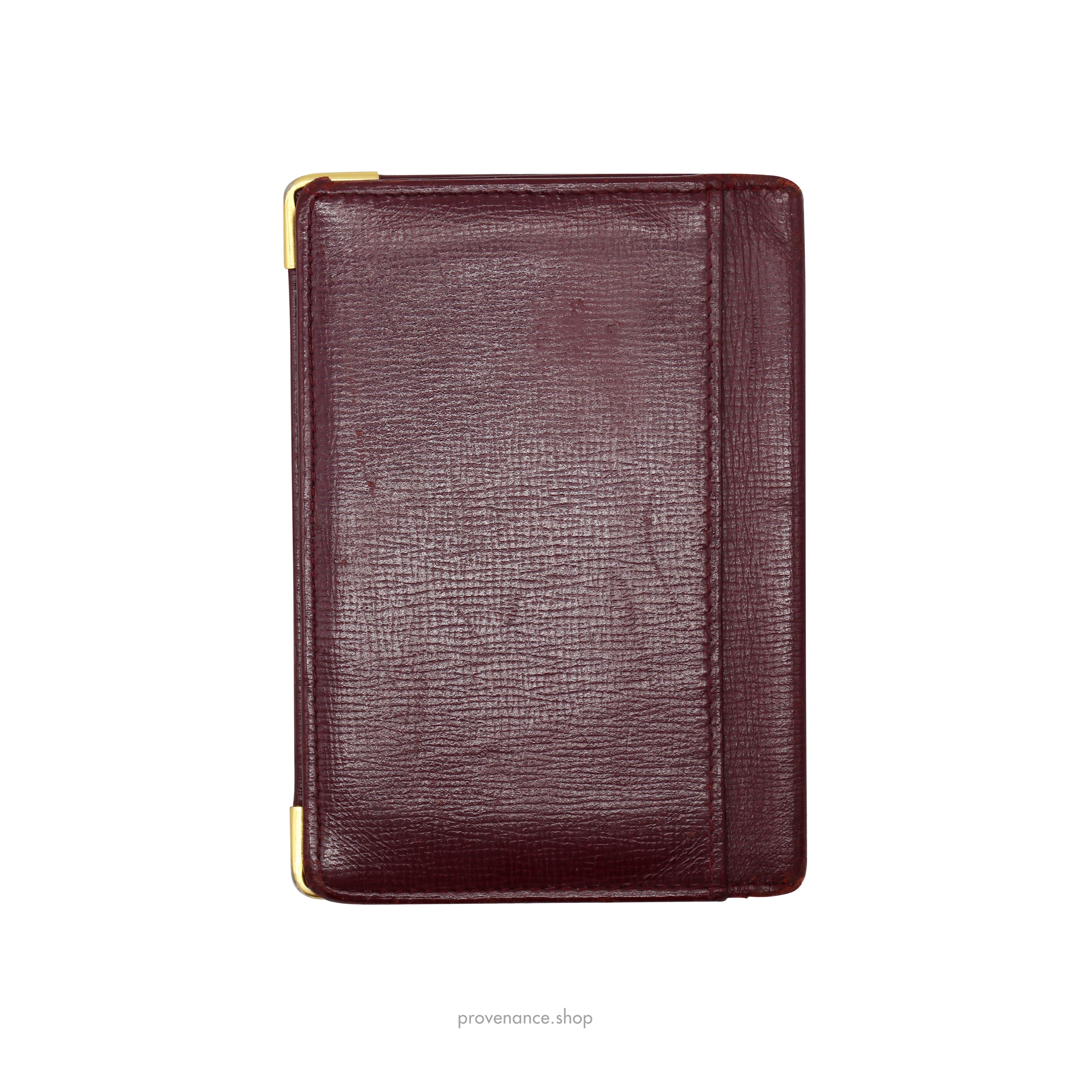 Pocket Organizer Wallet - Burgundy Leather - 2