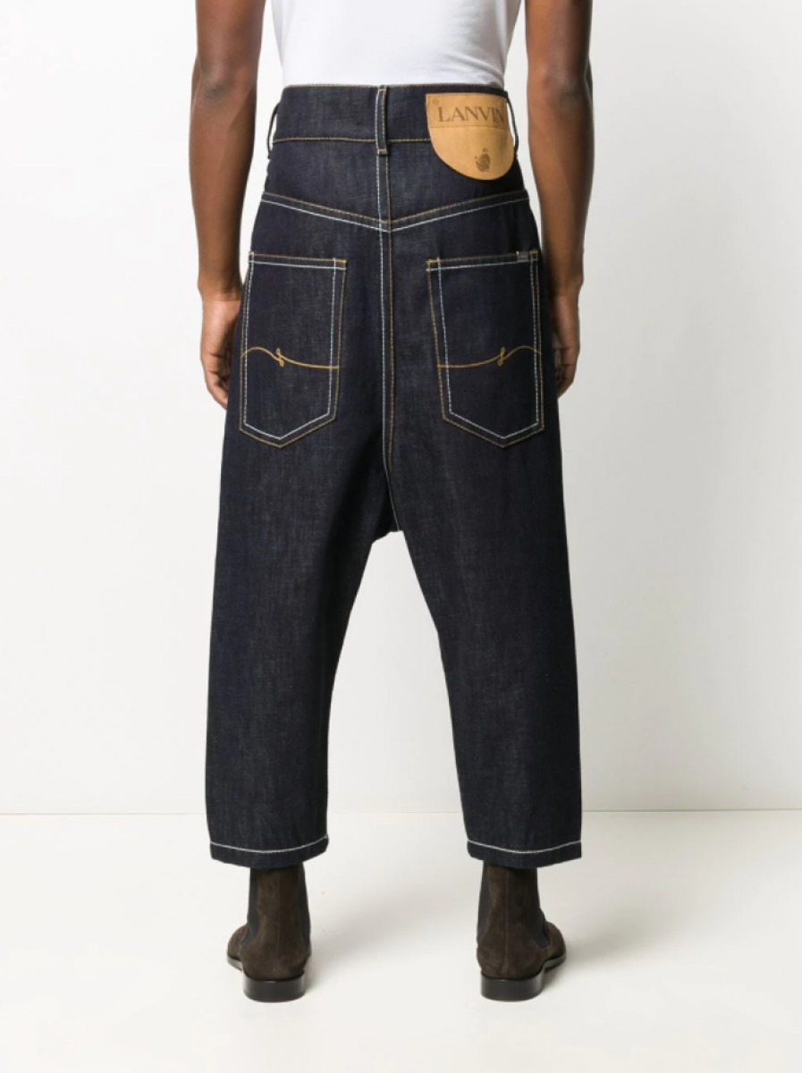 BNWT AW20 LANVIN DROP CROTCH JEANS 30 - 17