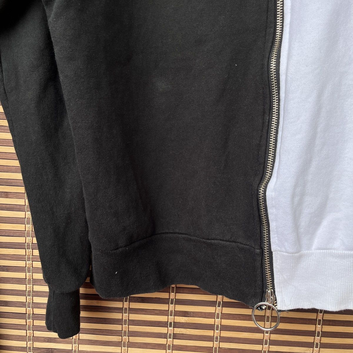 Vintage - Atti Black White Anarchy Embroidery Sweatshirts Hoodie - 16