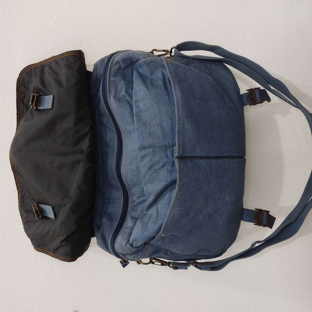 American Vintage - Vintage Denim Jeans Shoulder Luggage Bags - 8