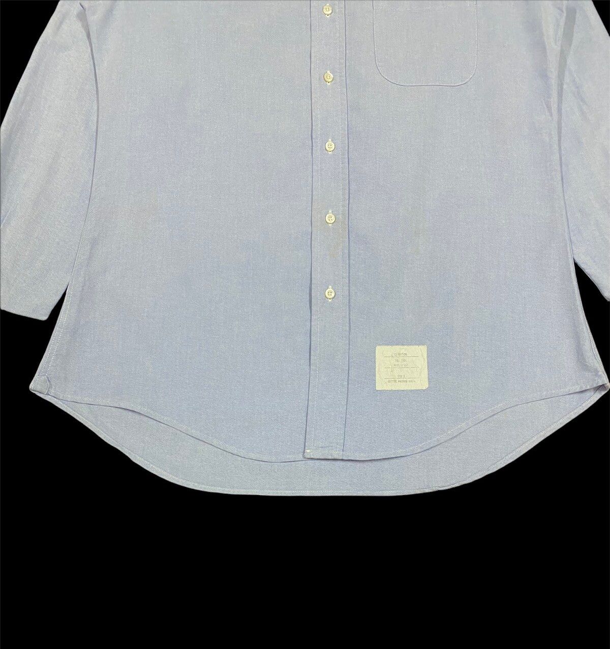 Authentic🔥Thom Browne Blue Oxford Button Down Shirt Size 3 - 8