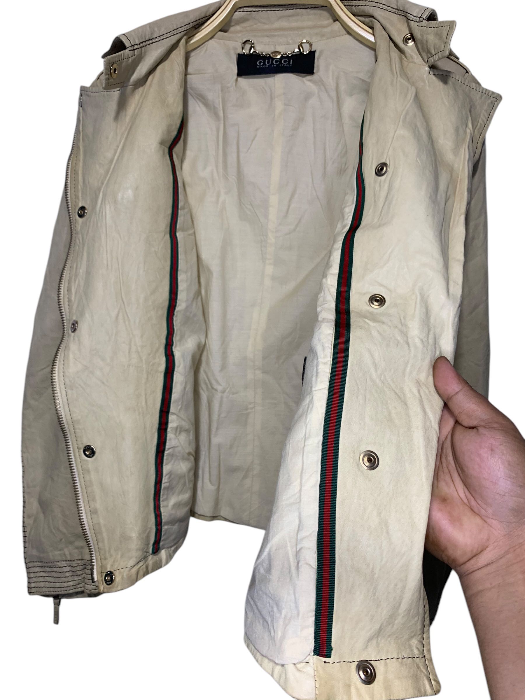 Gucci x Tom Ford leather biker jacket - 11