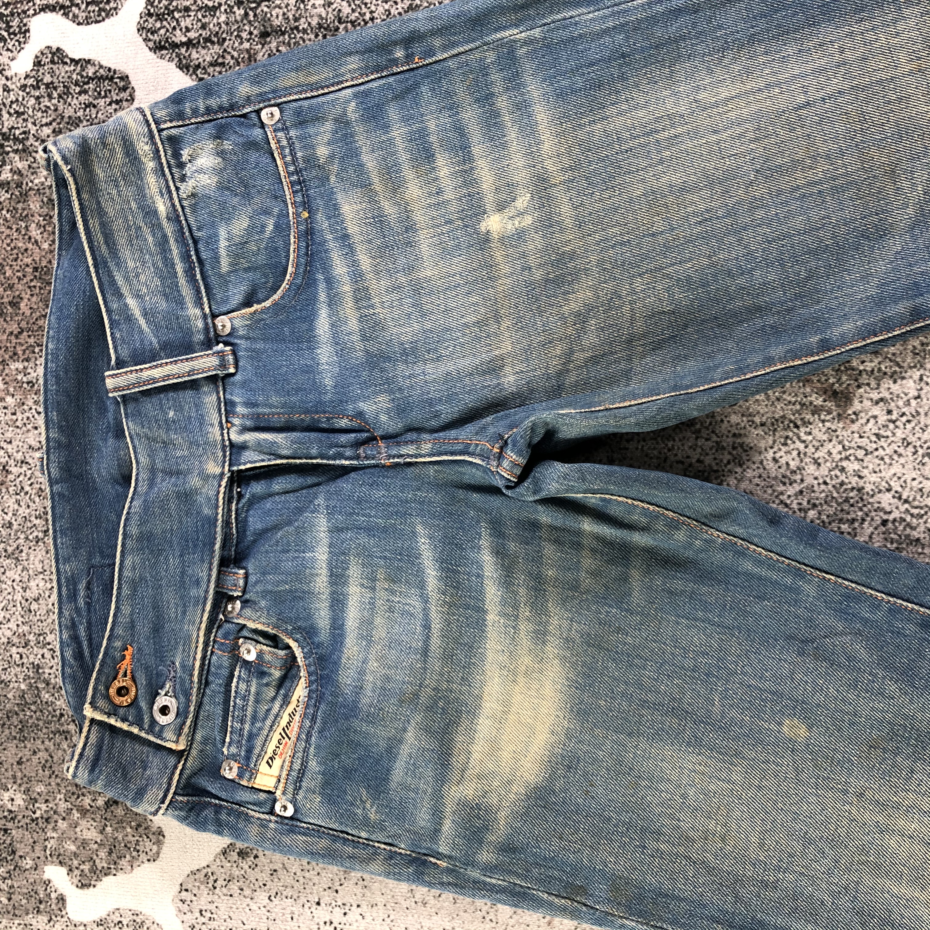 Diesel Faded Blue Flared Jeans KJ2013 - 3