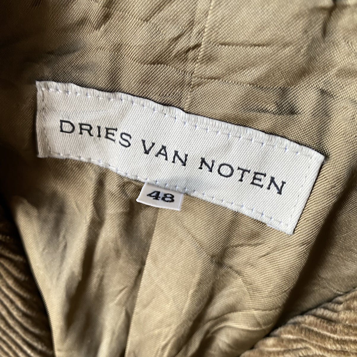 Vintage Dries Van Noten Brown Corduroy Blazer - 3