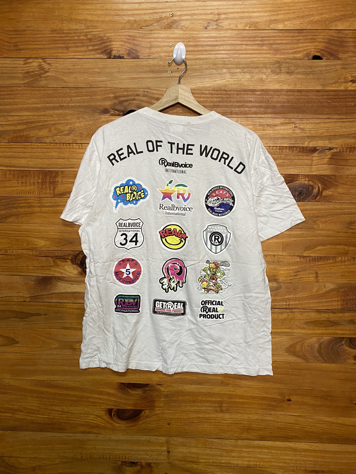 Japanese Brand - RealBvoice All Of Year Logo Rare Design Skateboard Tee