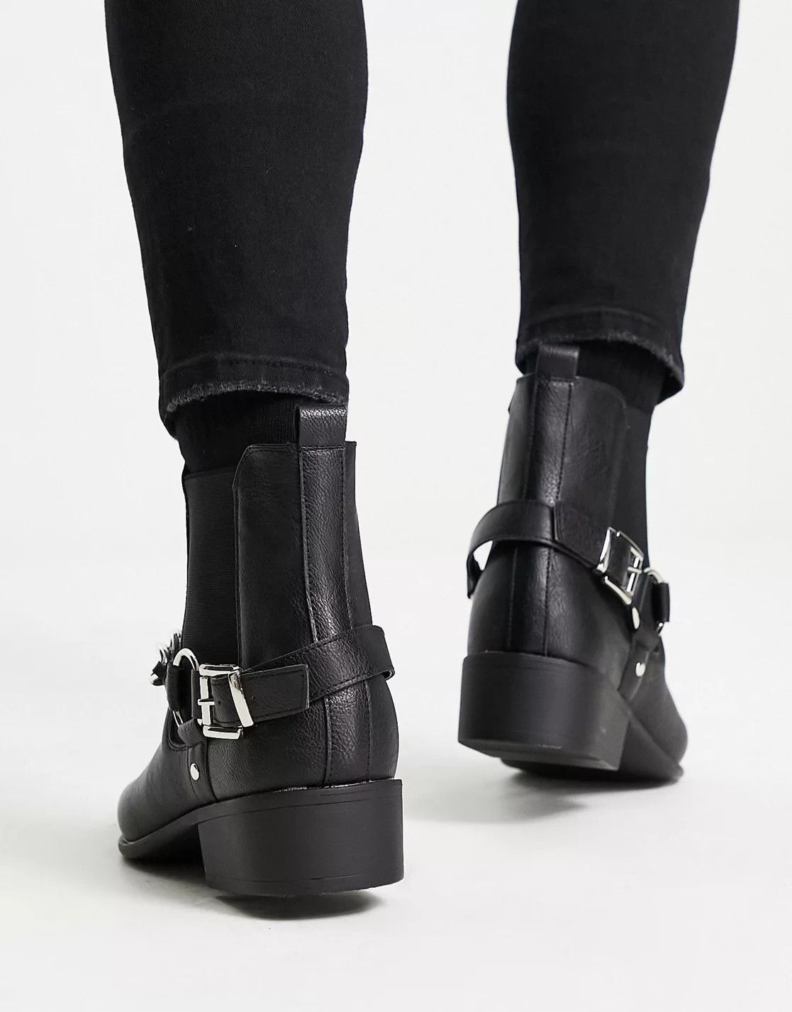 Asos - Truffle Collection Wide Fit Chain Western Boots (SOLDOUT) - 10