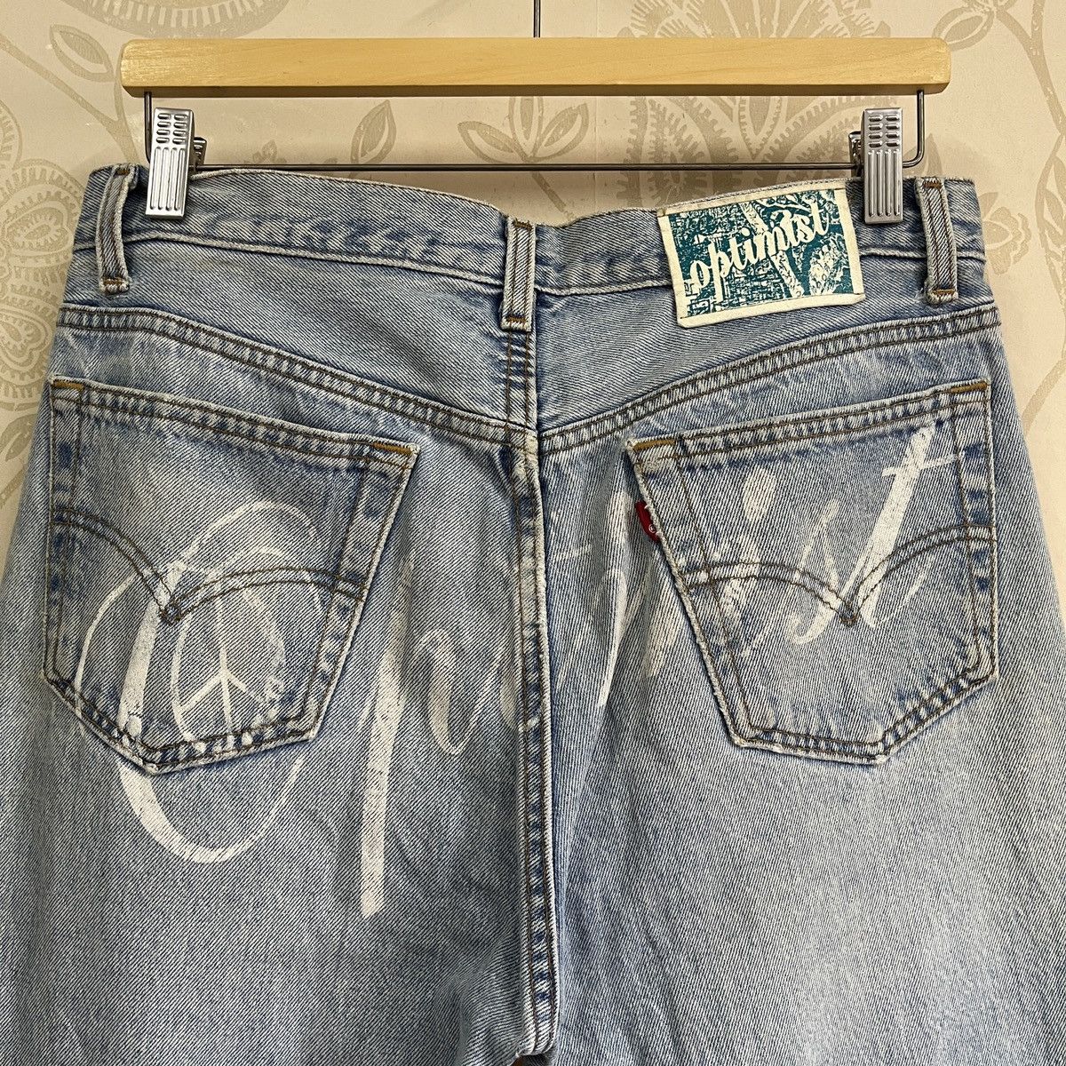 Vintage Levis 501 X Optimist Buttons Crafted - 25
