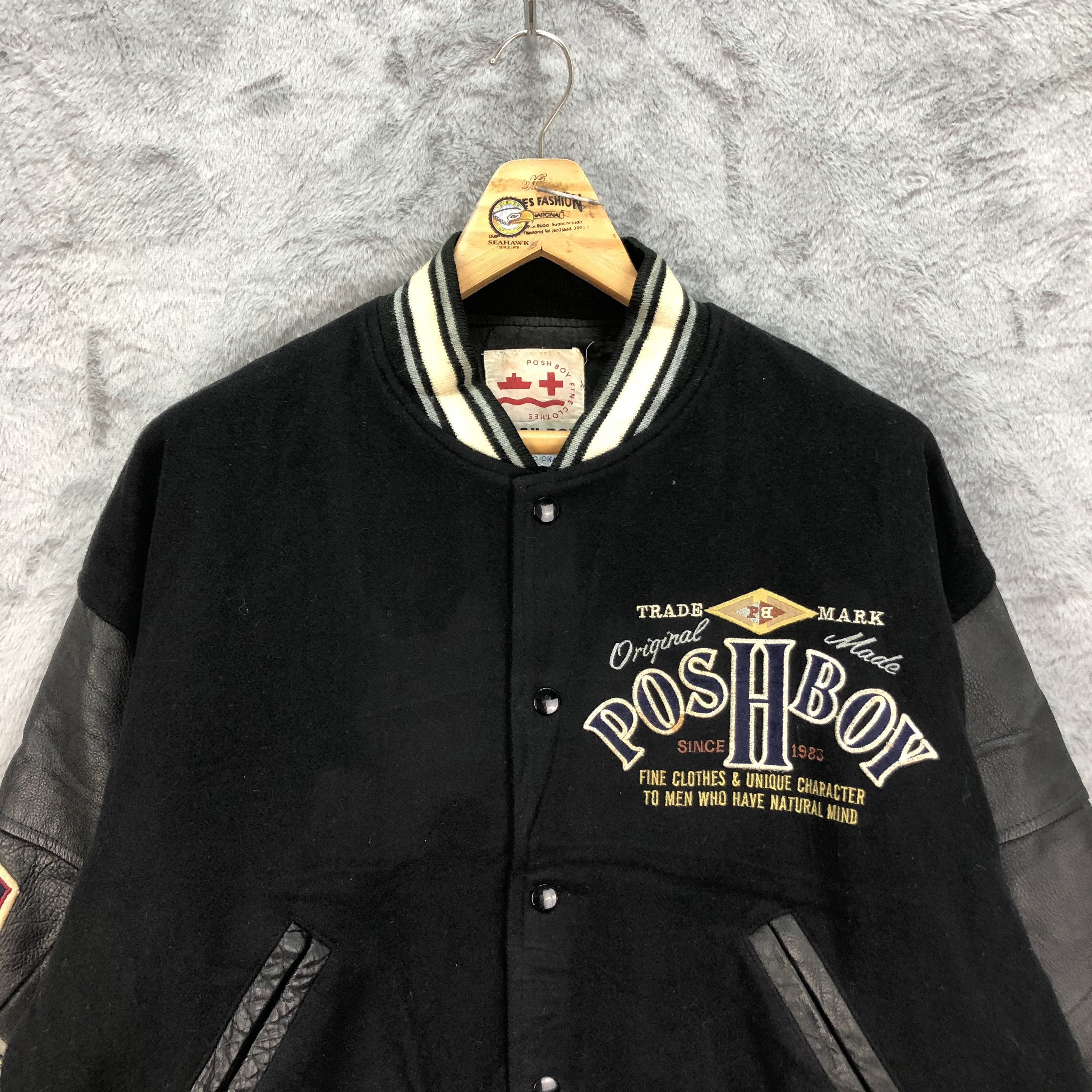 Vintage - RARE🔥 POSH BOY by TAKAHIRO OKAWA VARSITY JACKET #4919-36