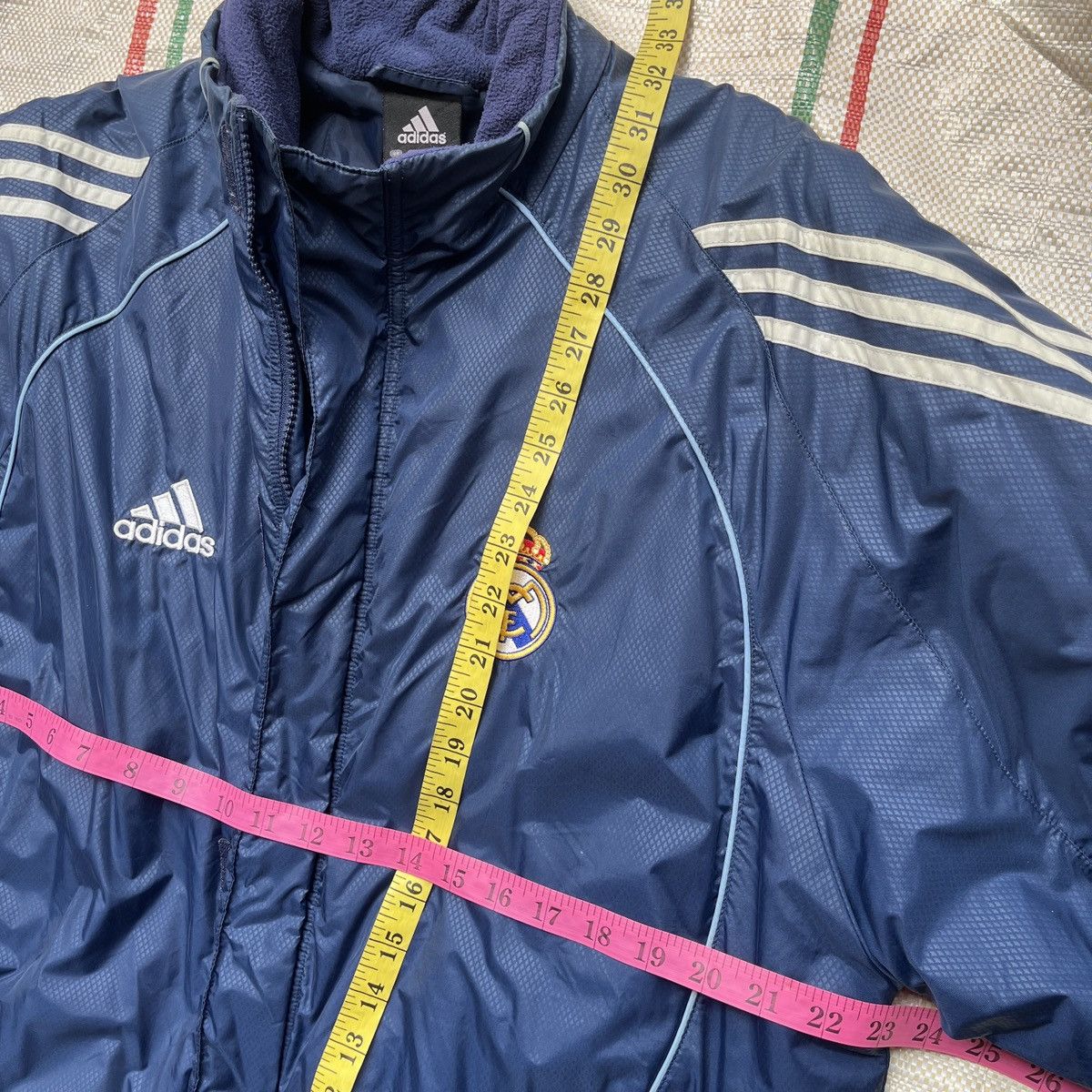 Vintage Adidas Real Madrid Coach Sweater Jacket Year 2005 - 3