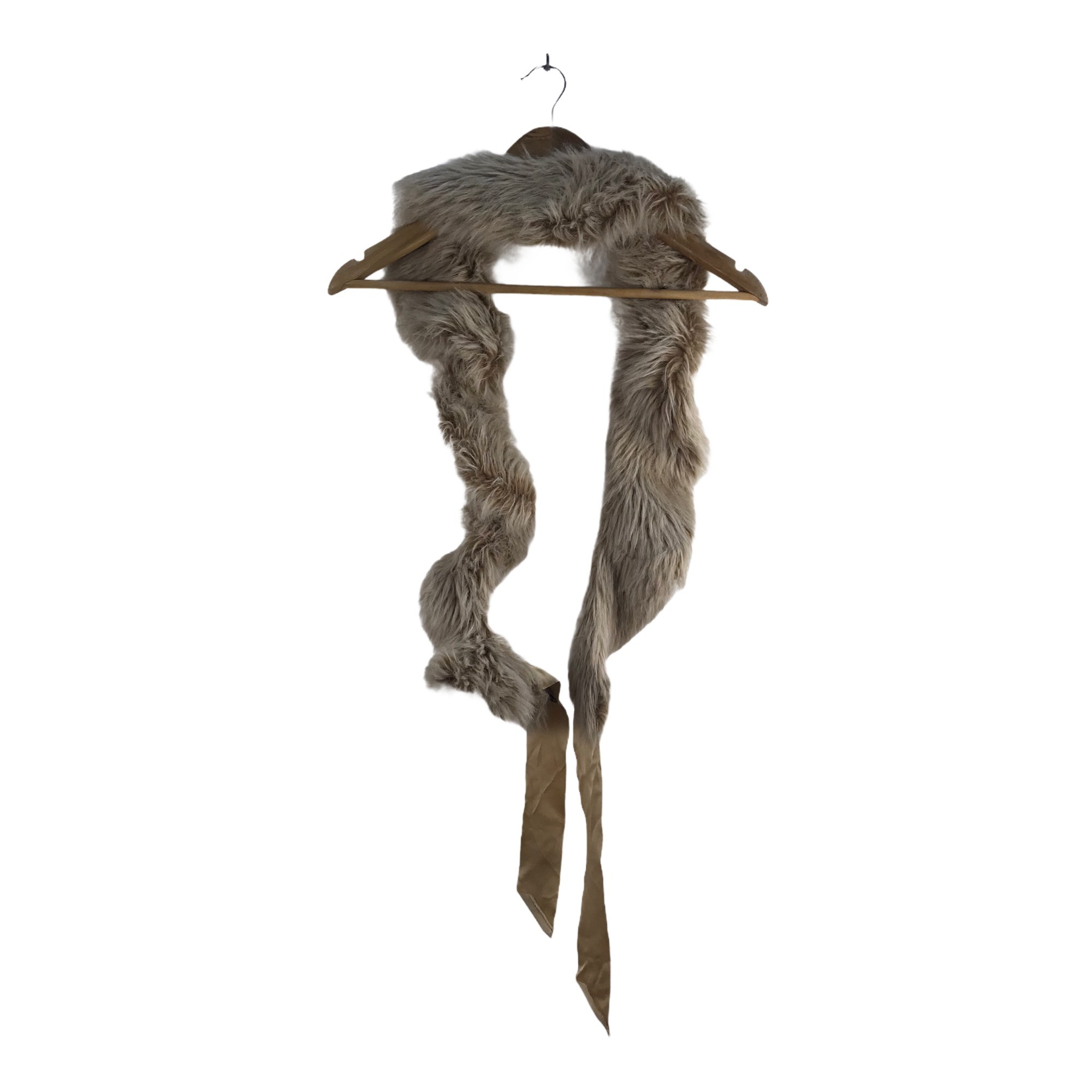 Issey Miyake - Issey Miyake Faux Fur Scarf/Muffler/Wool - 3