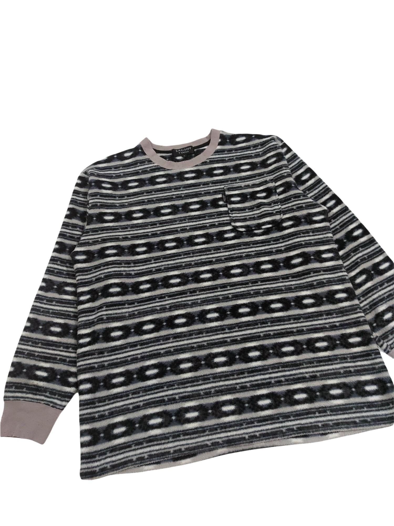 Rare! Vintage SACSNY Y'SSACS Yohji Yamamoto Patterned Fleece - 5