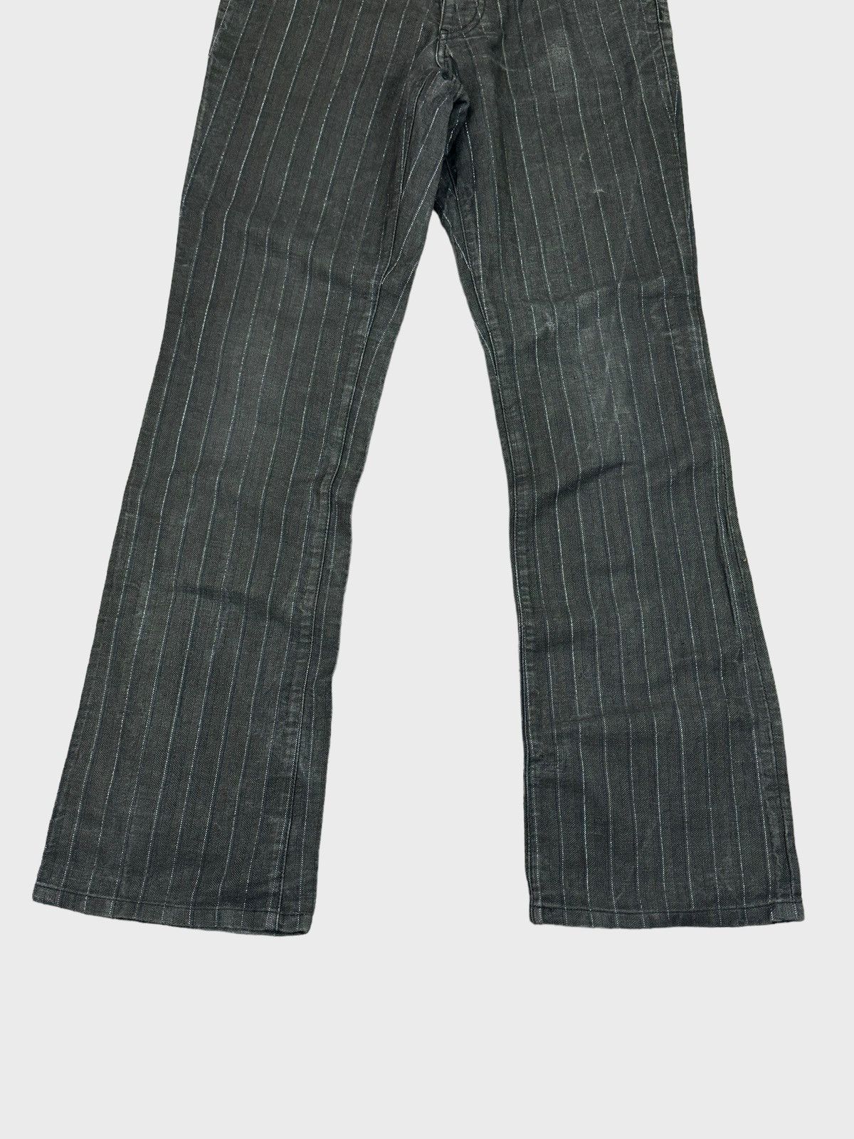 Avant Garde - FLARED TORNADO MART STRIPED BOOTCUT DENIM - 6