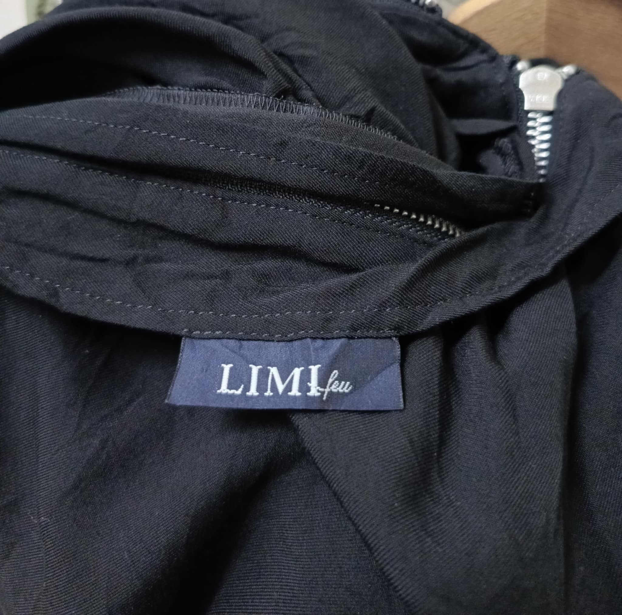 🔥LIMI FEU YOHJI YAMAMOTO BLCK RAYON SILK DRESS - 3