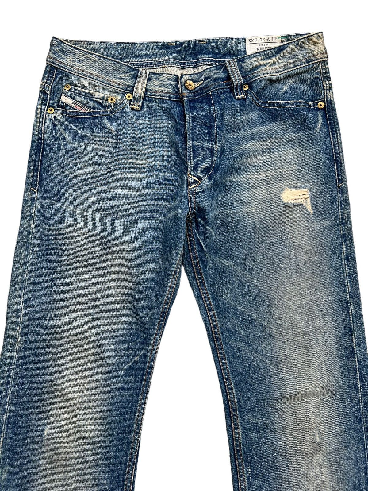 Diesel Mudwash Distressed Straightcut Denim Jeans 33x32 - 4
