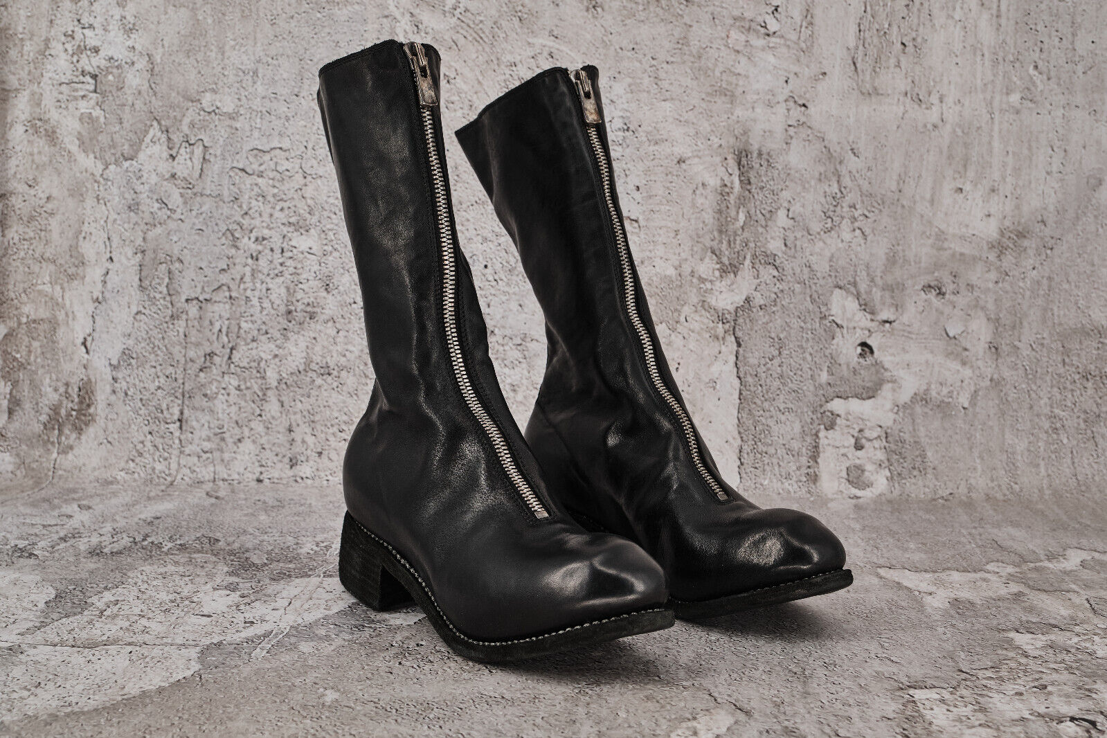 Brand New in Box Guidi Soft Horse Leather Full Grain PL9 Boots in Black 38 - 2