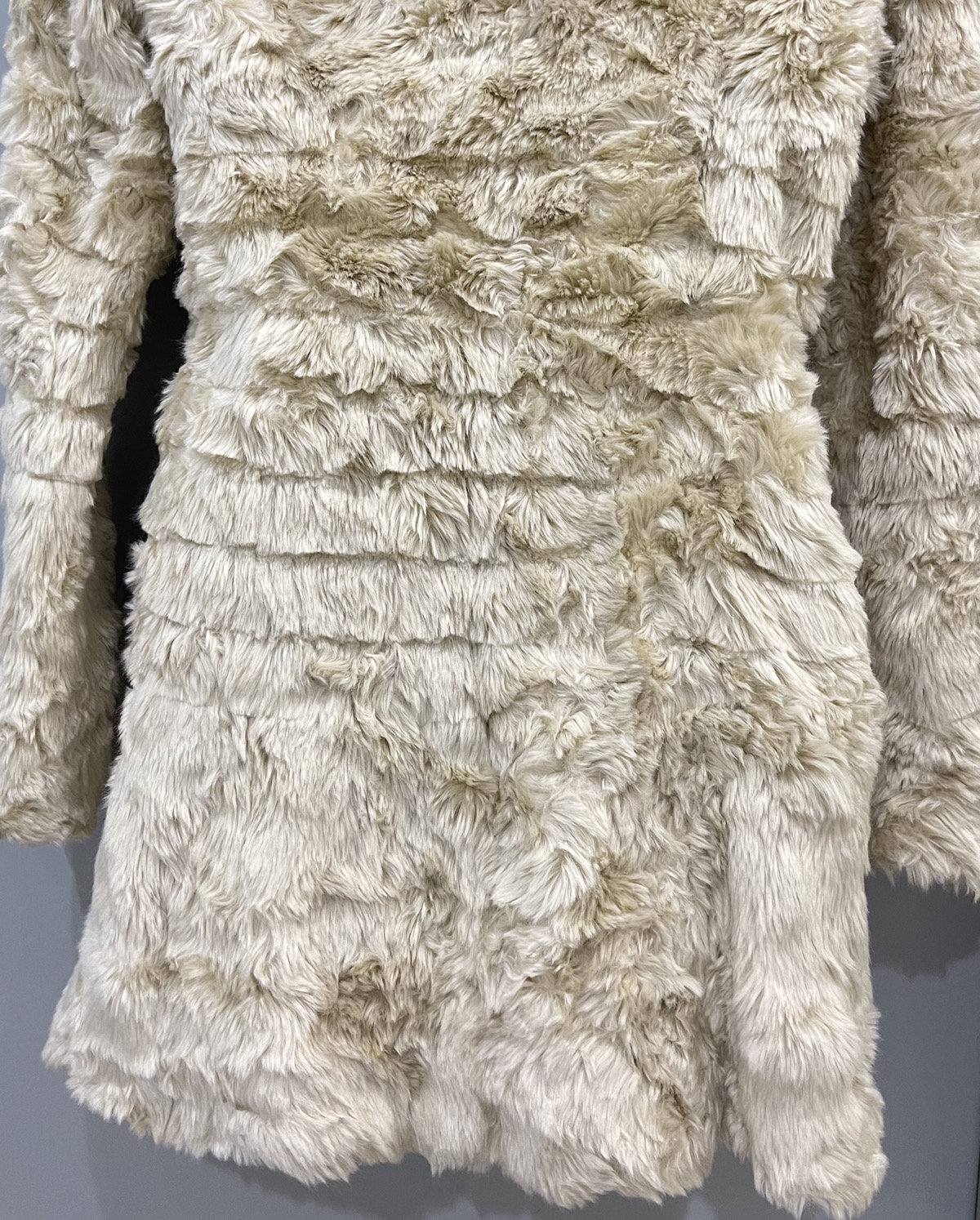 K Design X910 Vintage Taupe Reversible Wear 4 Ways Faux Fur Coat –  Experience