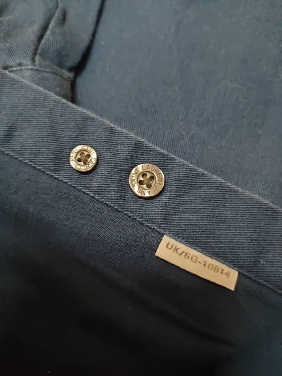 YSL Embroidered Small Logo Shirt - 2