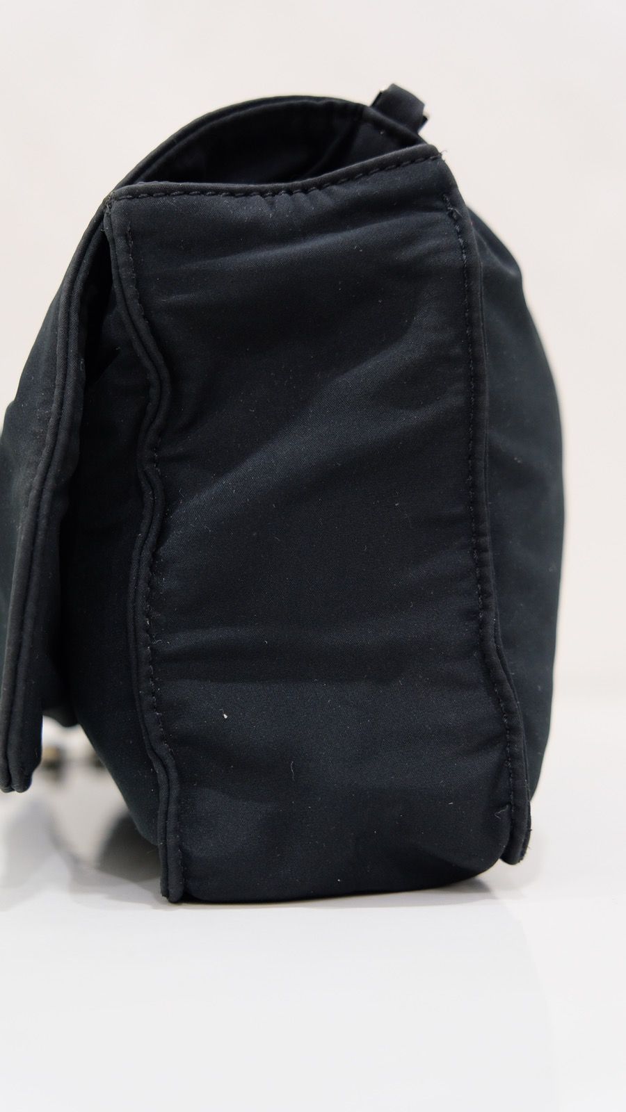 Vintage Bottega veneta Black Nylon Shoulder bag Chain sling - 4