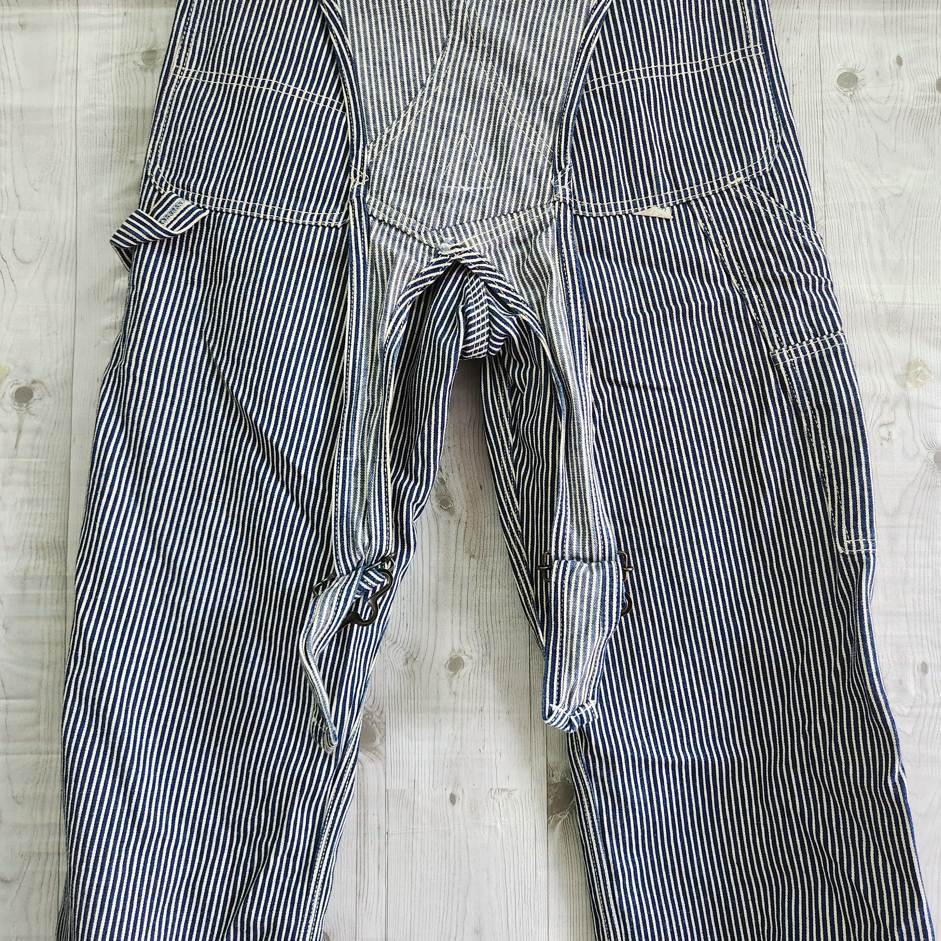 Vintage Hickory Big John Overall Classic Pockets - 10