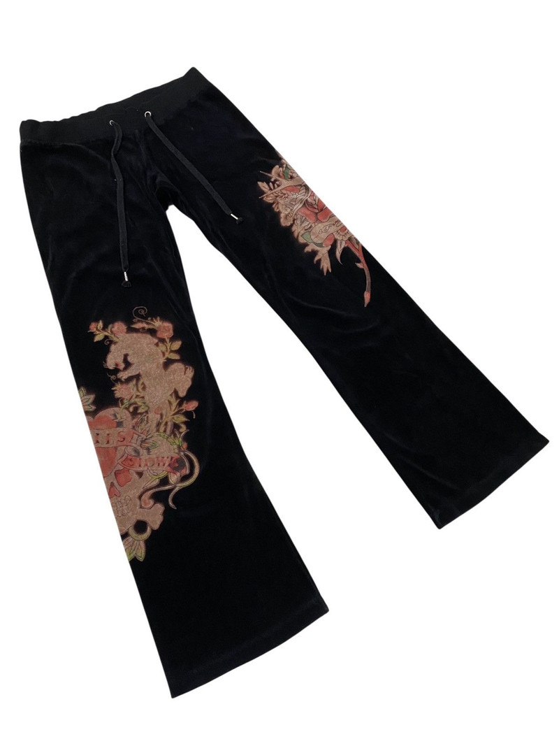 Ed Hardy velvet sweatpants - 1