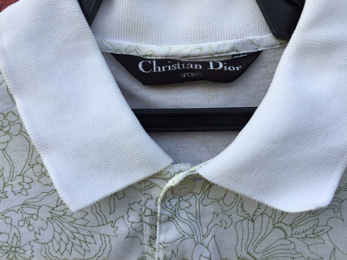 Christian Dior Monsieur - Archive 90s Chritian Dior Floral Design Polos  Shirt