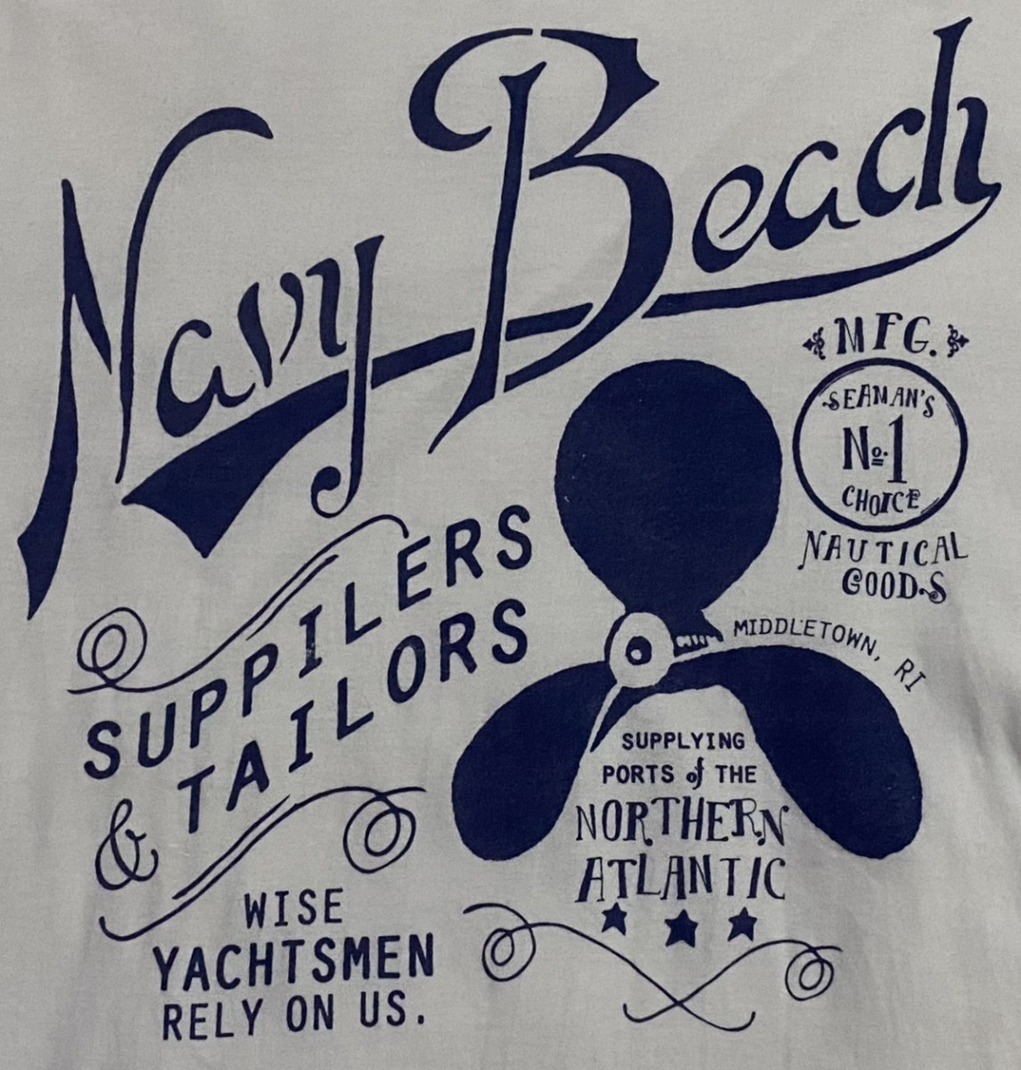 Beams Shirt Navy Beach Absorbent Printing - 4