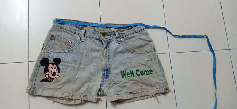 levis mini skirt distresed nice design - 1