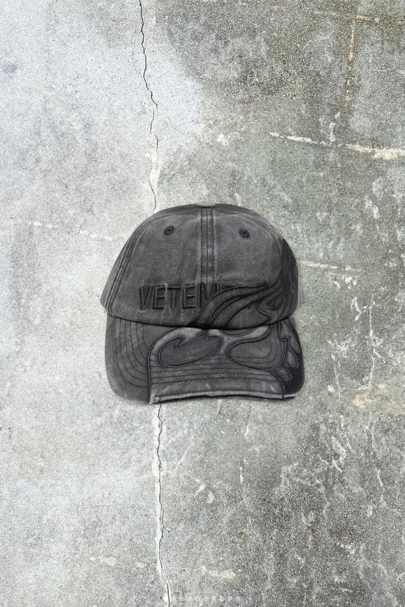 Black Flame Logo Cap - 1