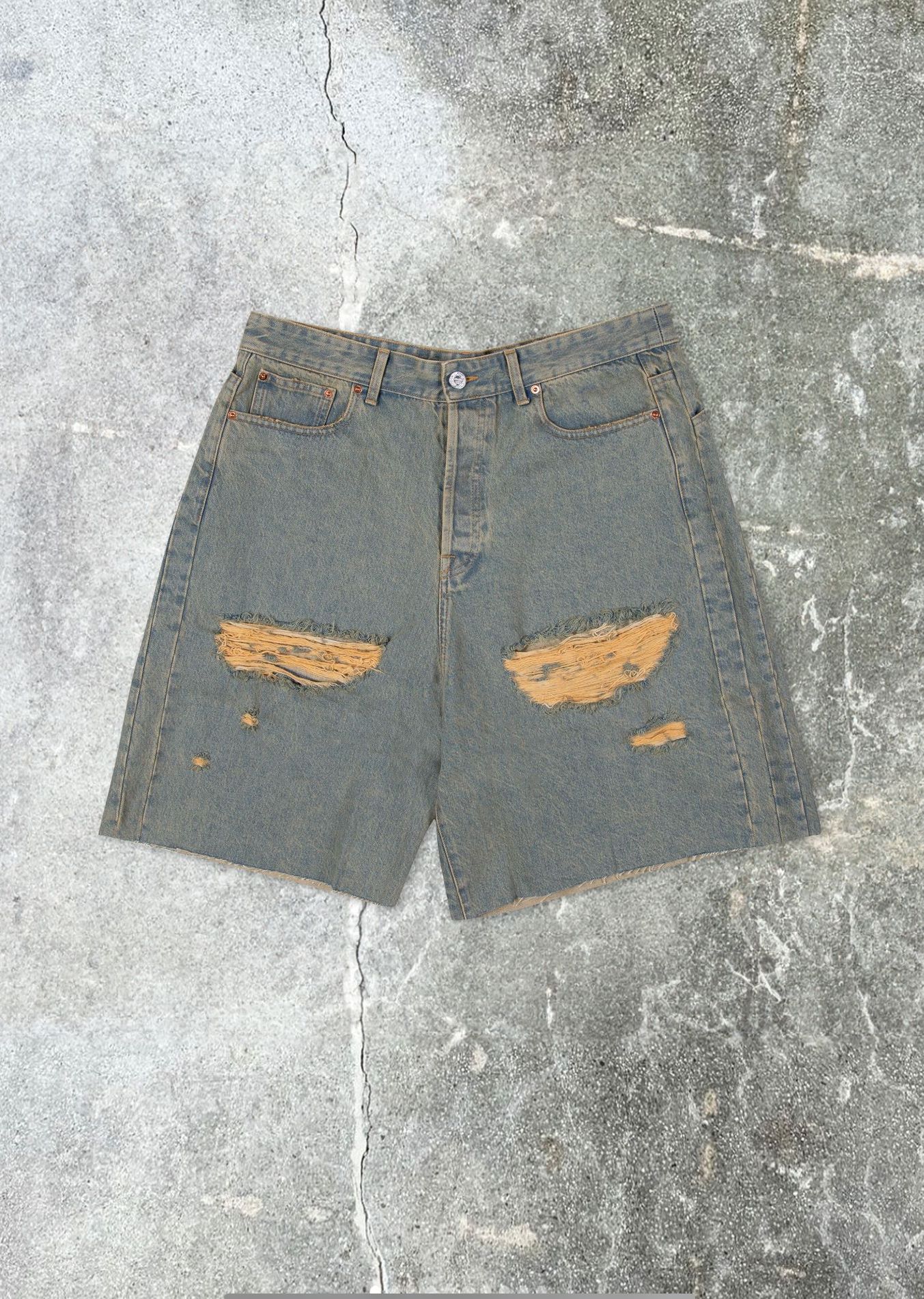 DESTROYED BAGGY SHORTS - 1