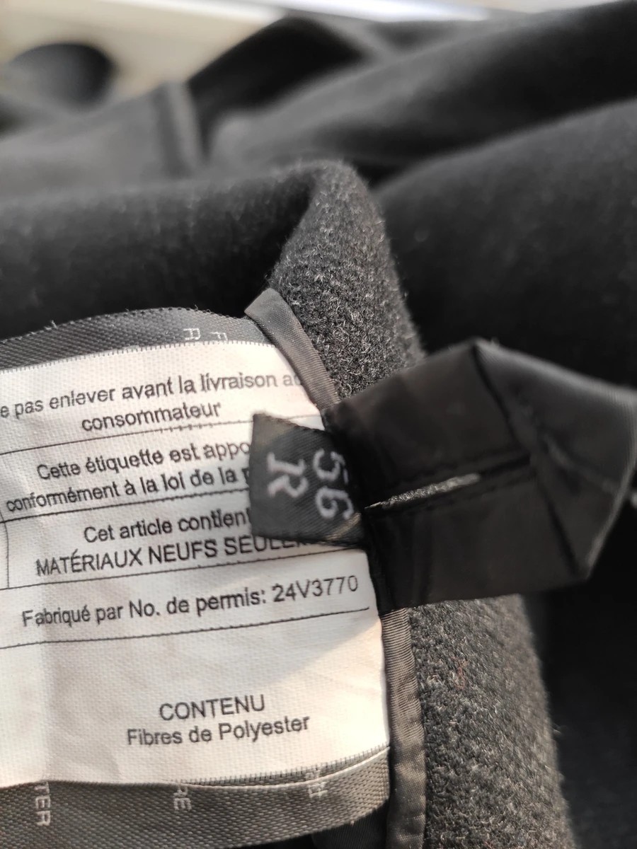 GRAIL! Reversible wool & nylon coat.Like Saint Laurent - 9