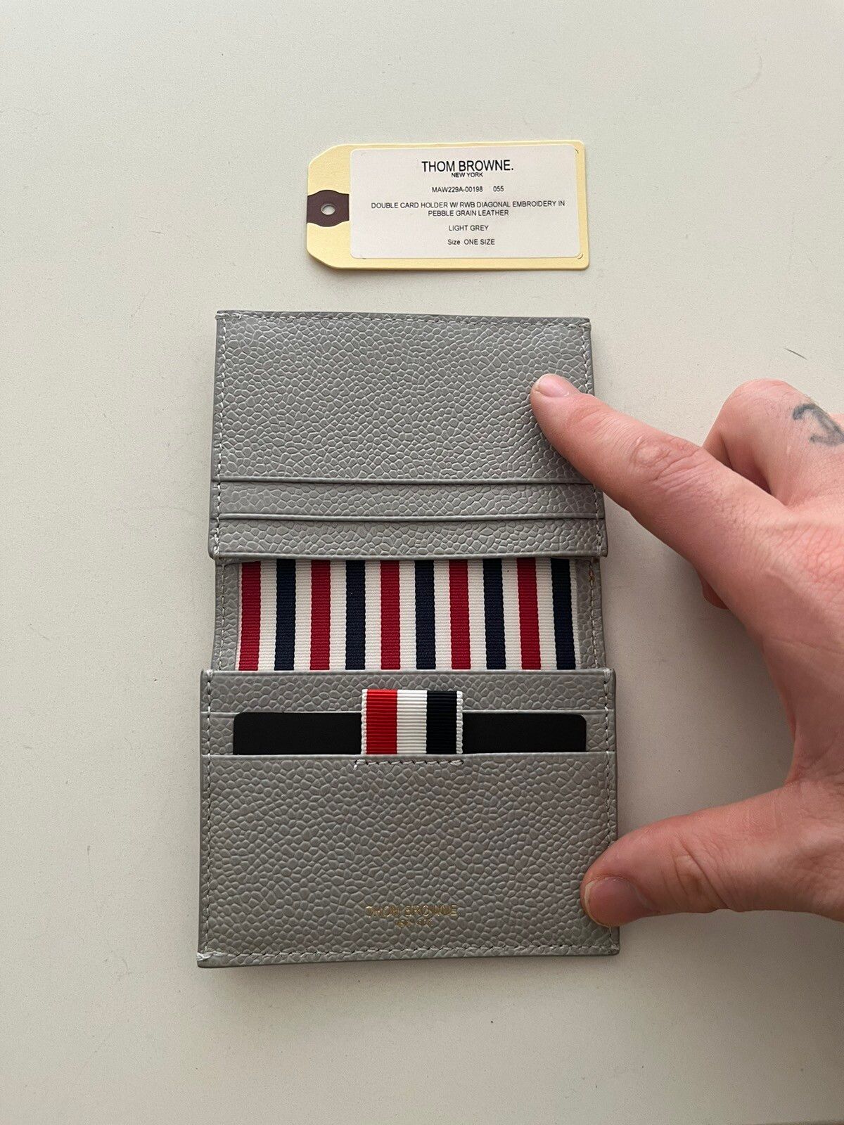 NWT - Thom Browne Double Cardholder - 3