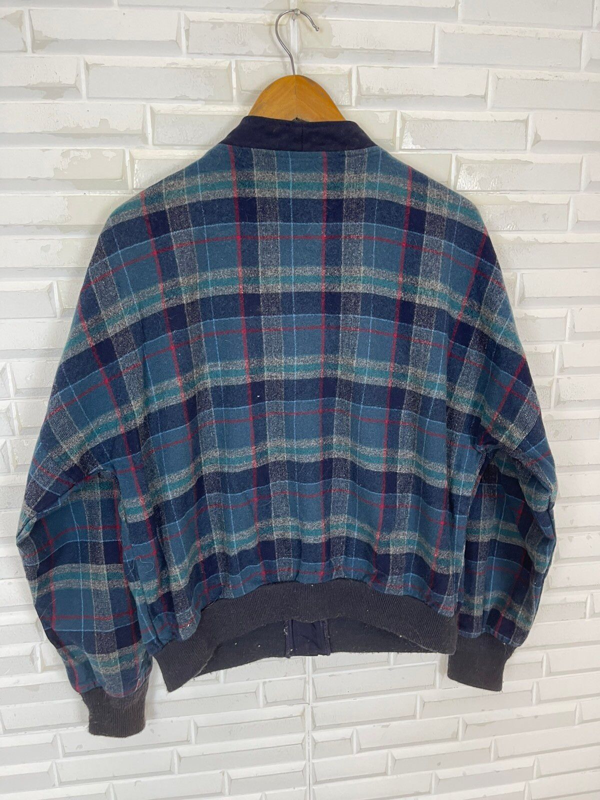 VINTAGE PENDLETON USA CHECK CARDIGAN MENS - 4