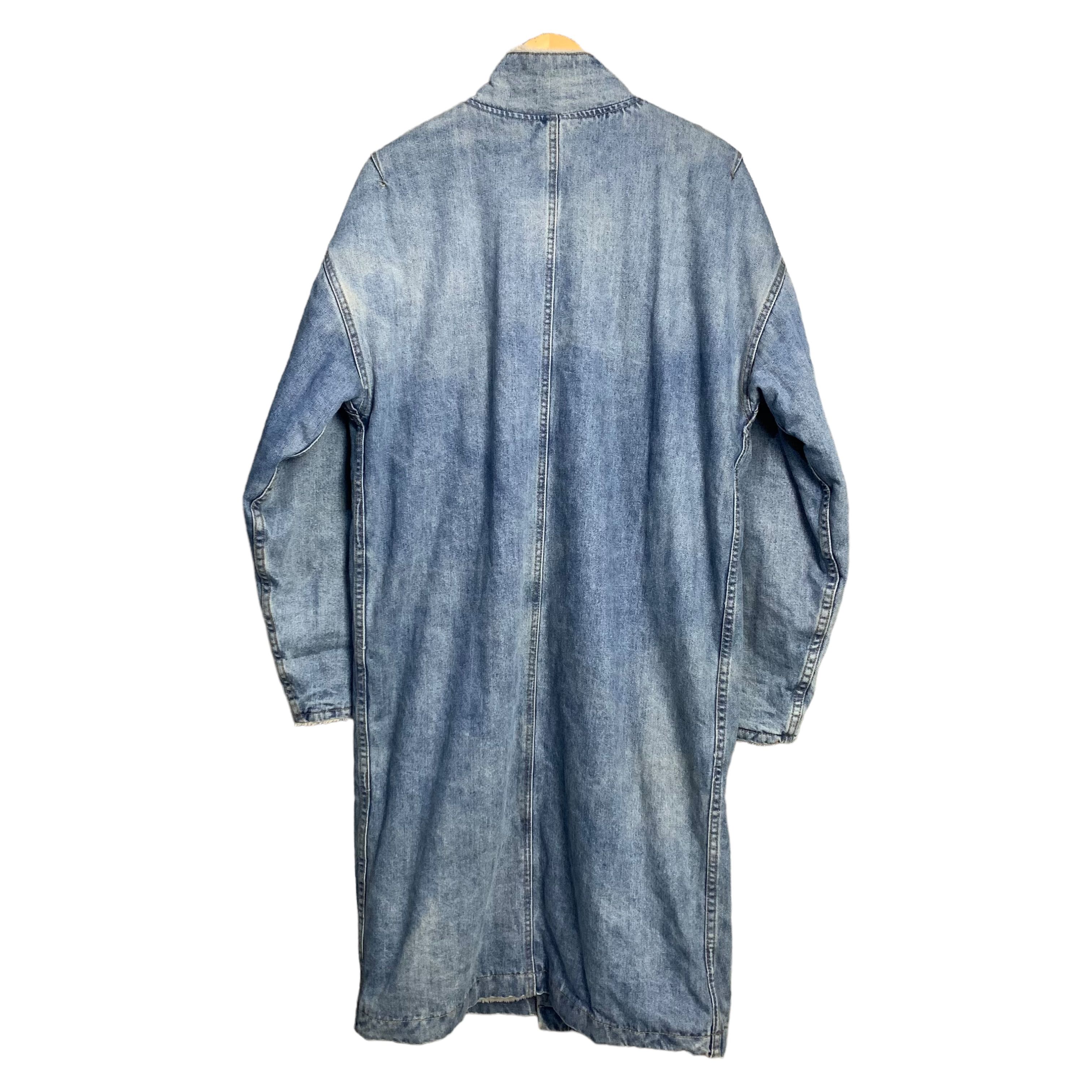 Fear Of God Fourth Collection Sherpa Linned Denim Long Coat - 3