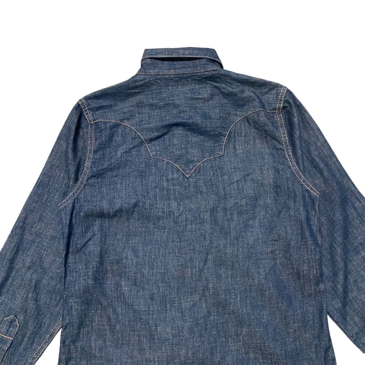 Made in Indigo Western Denim Shirt - 8