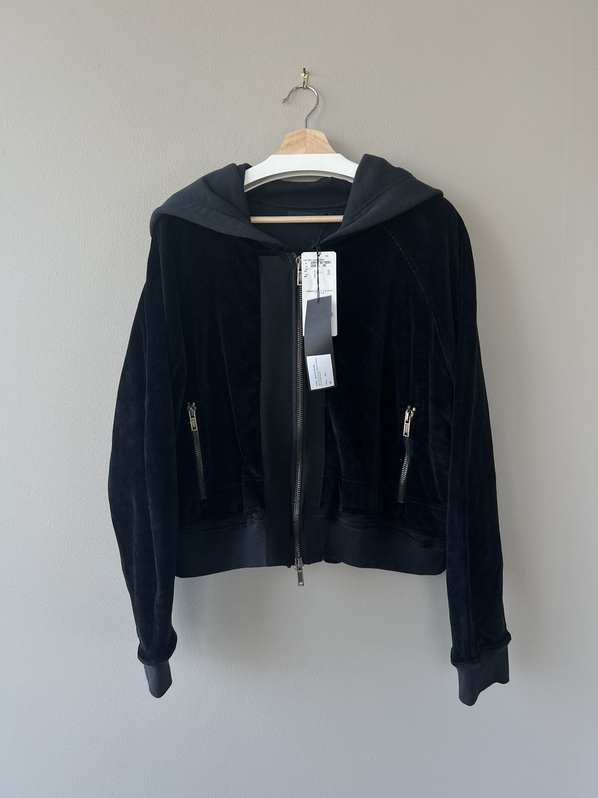 BNWT FW14 Velvet Double-Layer Hoodie - 1