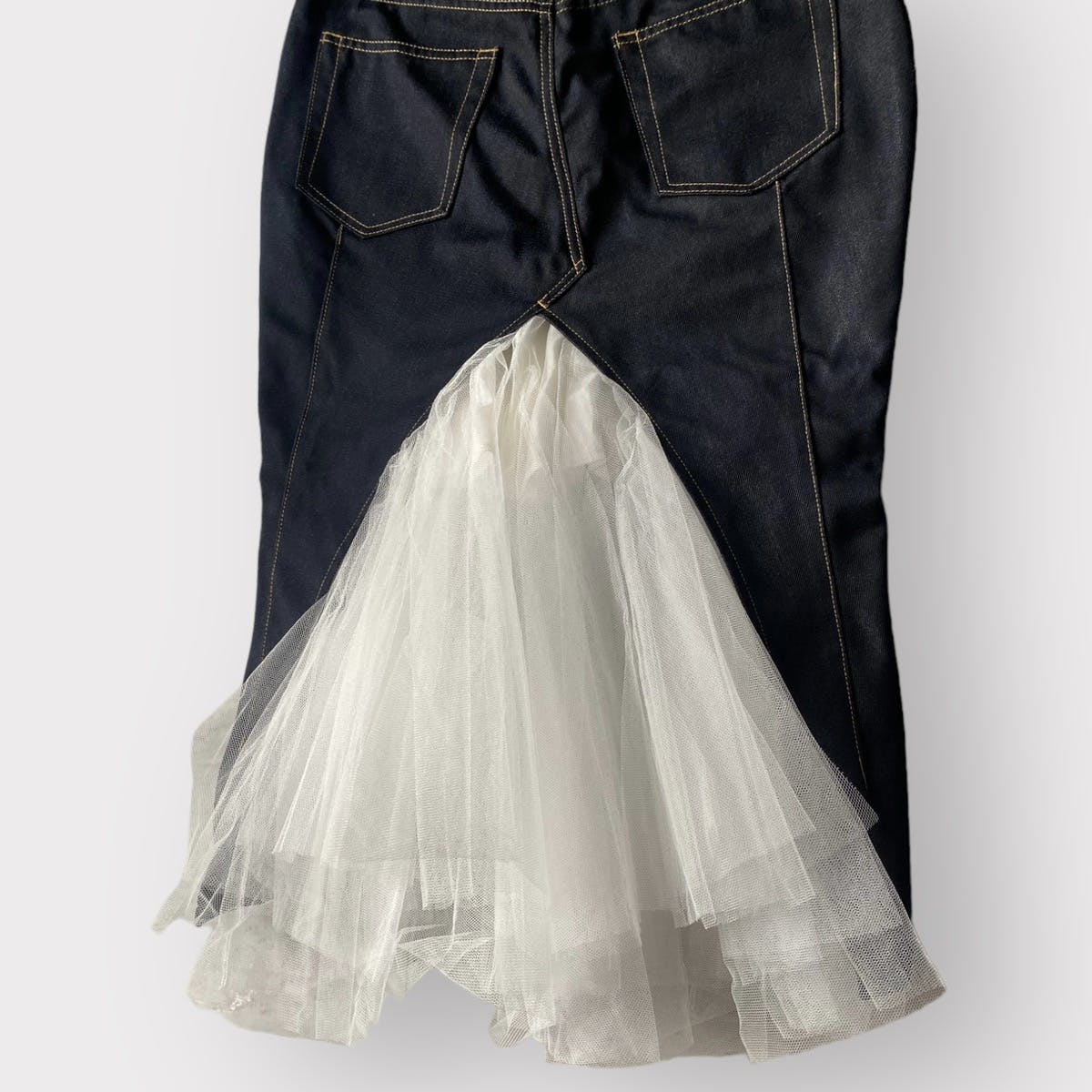 SS19 Deconstructed Denim Skirt - 3