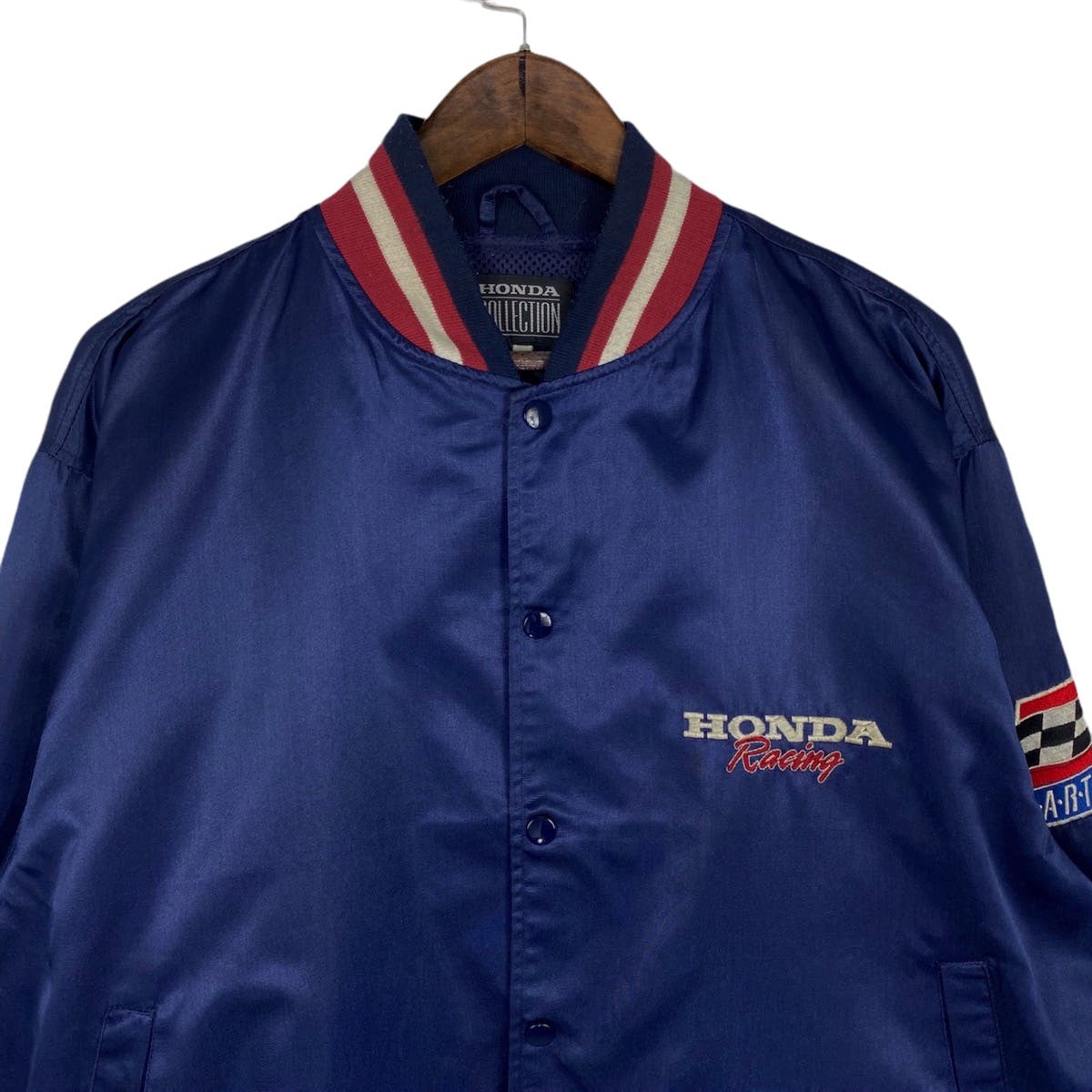 Vintage Honda Racing Team Snap Button Jacket - 9