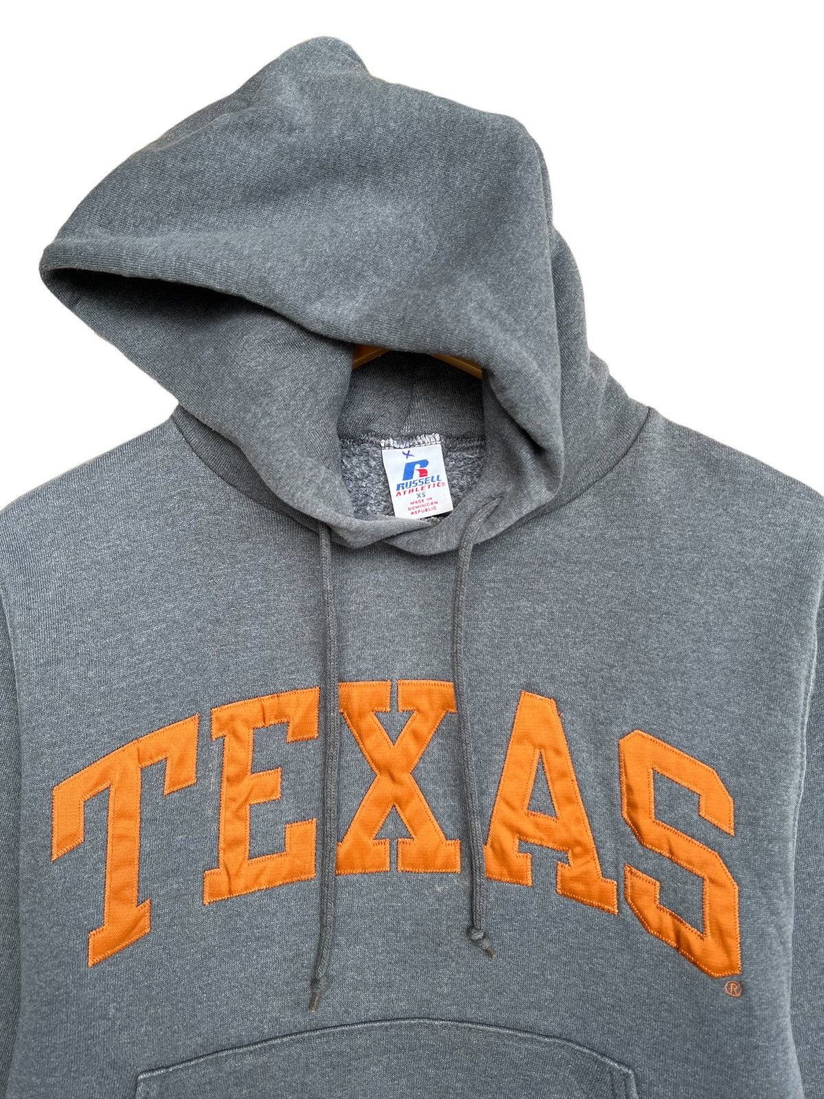 Vintage Russell Texas Spellout Hoodie University State - 4