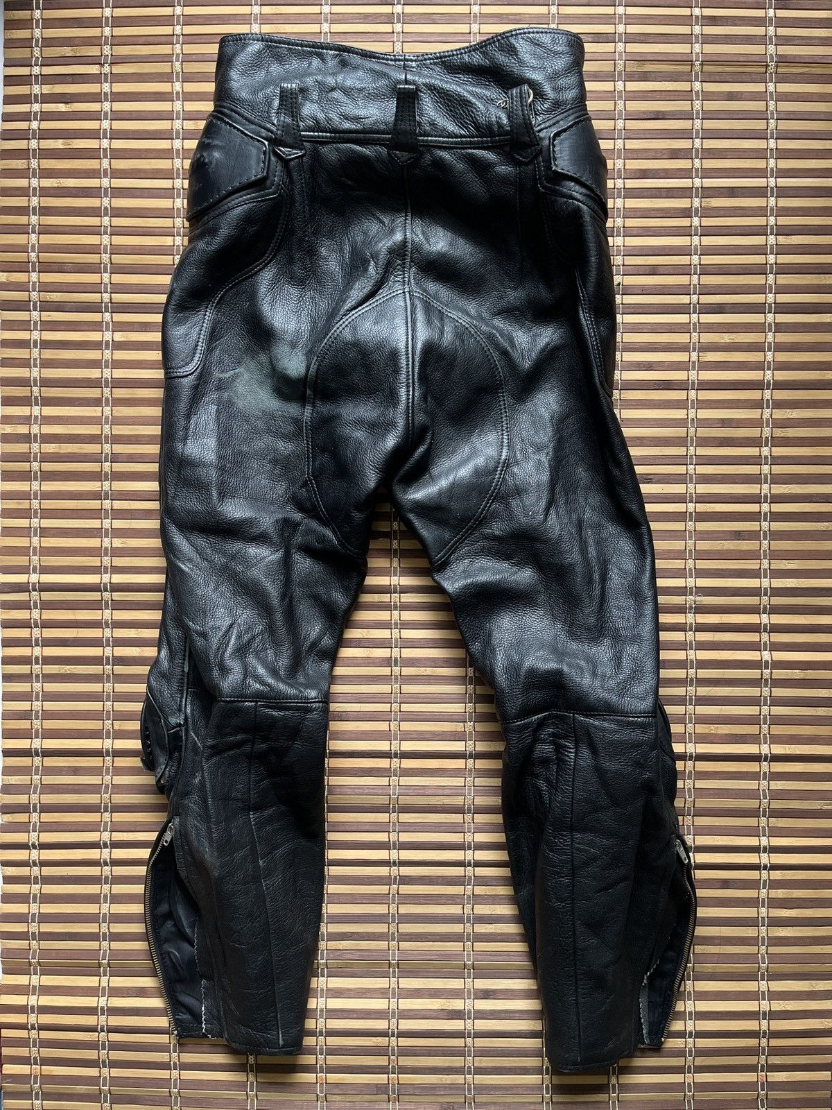 Vintage 1990s Kadoya Leather Racing Bikers Pants Japan - 23