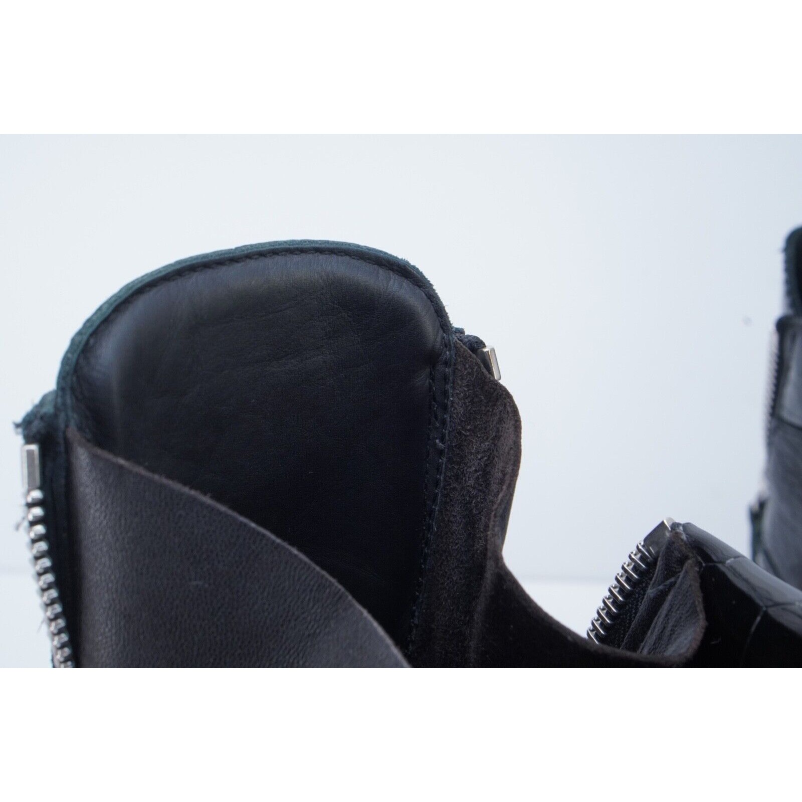 Giuseppe Zanotti Sneaker Black Crocodile Leather Double Zip - 13