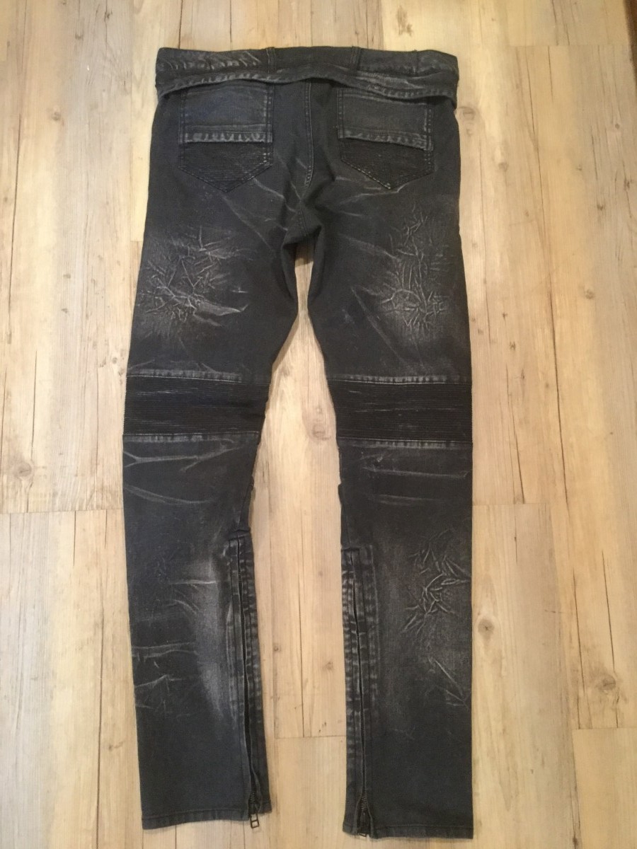Kuro - Destroyed biker denim jeans. Runs like Balmain or Dior - 3