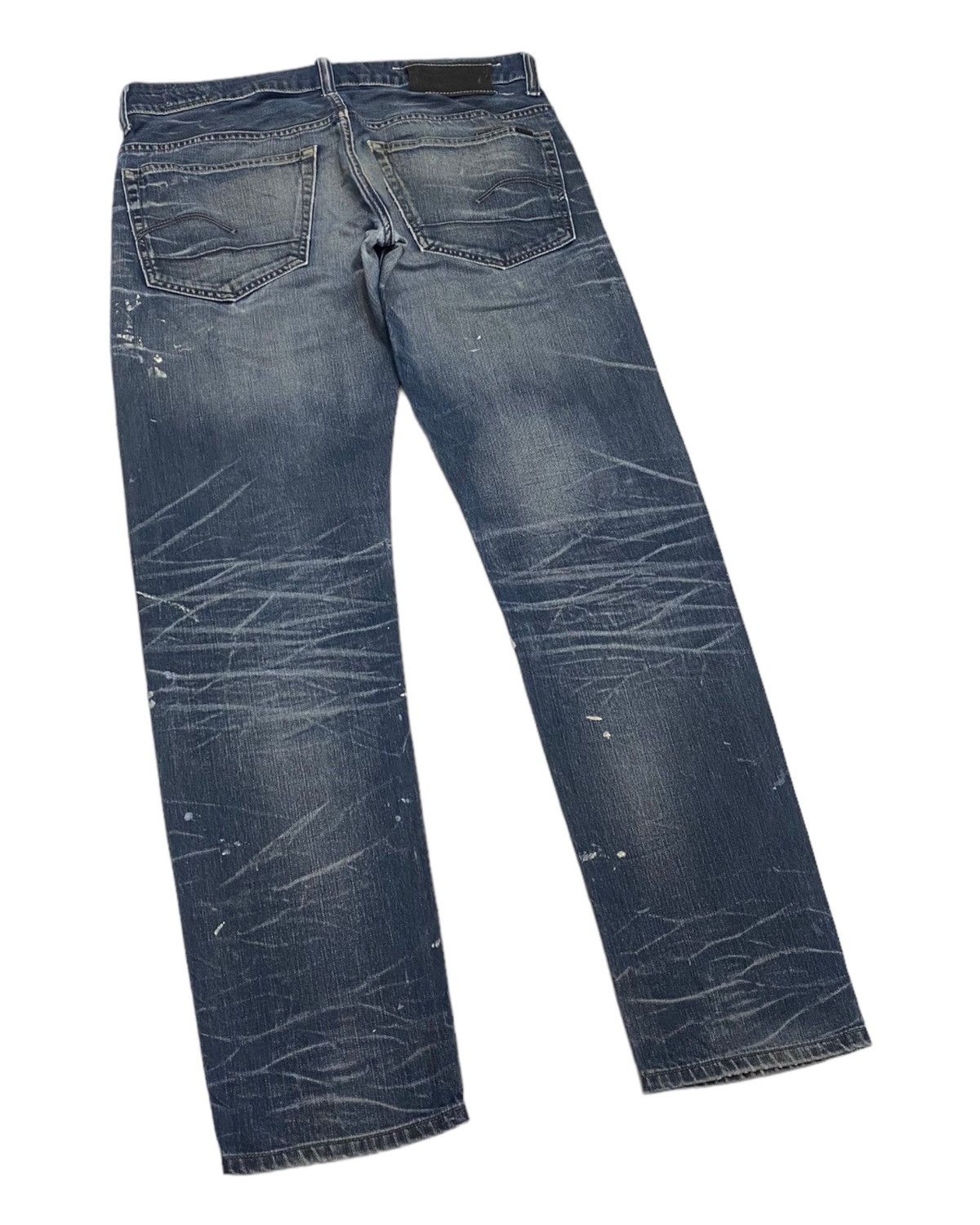 Archival Clothing - G-STAR RAW DISTRESSED PAINTED 3301 UNDERCOVER STYLE JEANS - 8