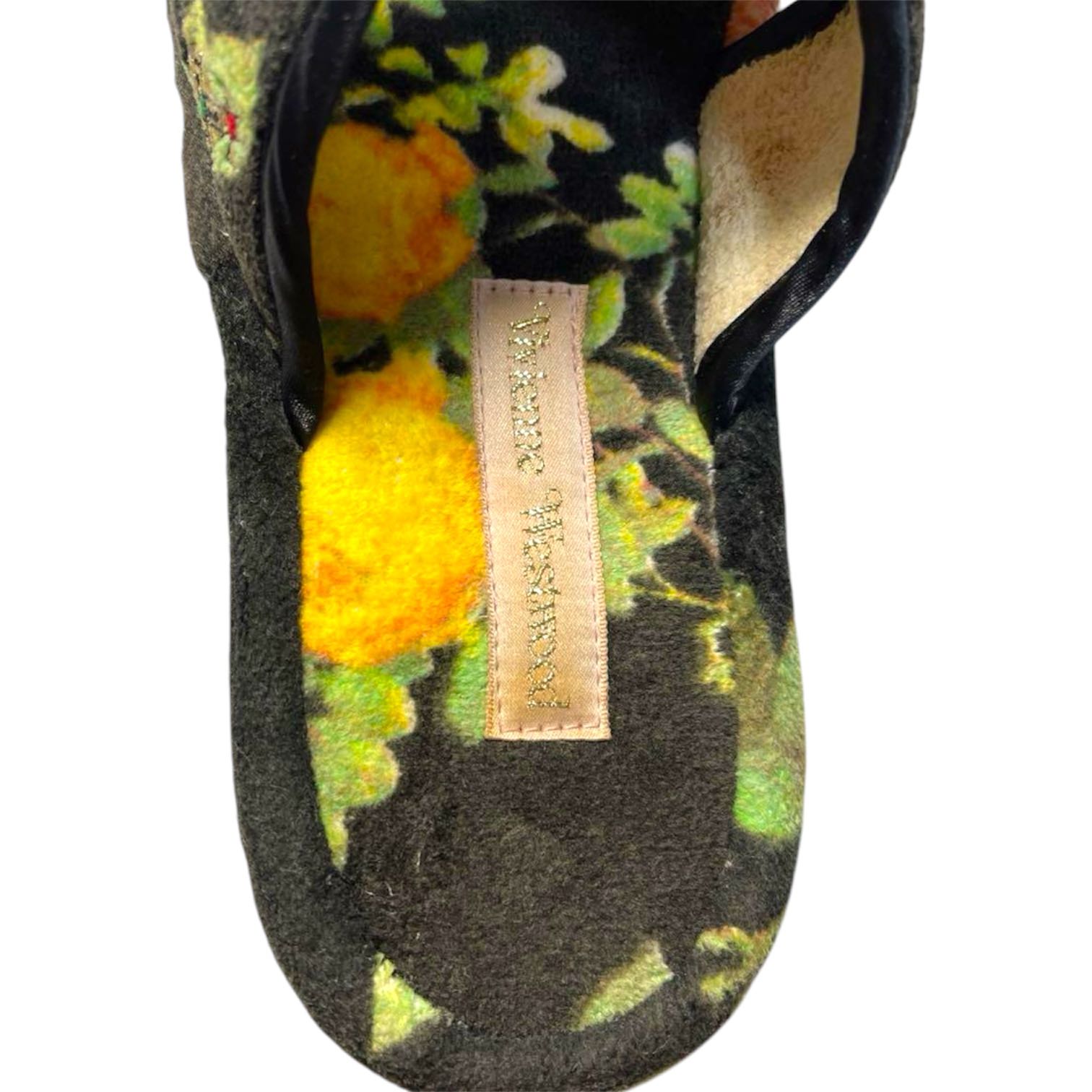 Vivienne Westwood Café Society Rose Print Slippers - 5
